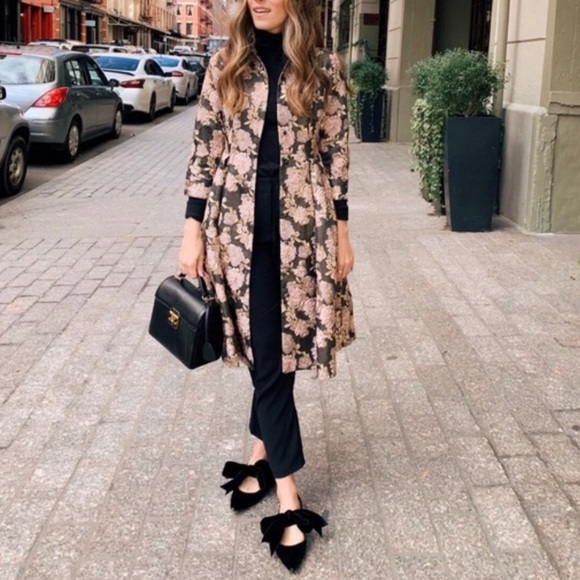 Tory Burch Clara blue velvet pointed flat shoes 8M - Picture 2 of 11